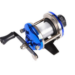 Mini Drum Reel with Pre-Loaded Line Ready-to-Use for Ice Fishing