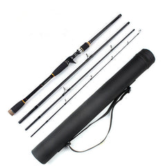 Portable 4 pieces Spinning Rod with Rod Tube