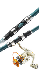 Portable telescopic spinning fishing rod