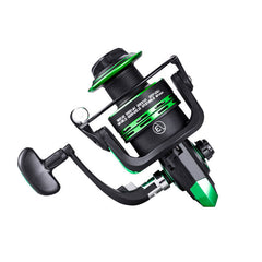 Dual-Spool Green Spinning Reel