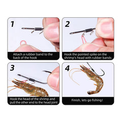 Long-Shank Offset Shrimp Back Live Bait Hook