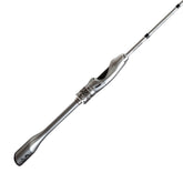 Punk-style Silver Spinning Fishing Rod