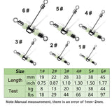 T Turn Glow Bead Swivel