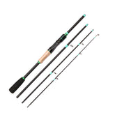 4-Piece Portable Travel Spinning Rod