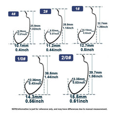 Light Wire Narrow Gap Offset Worm Hook