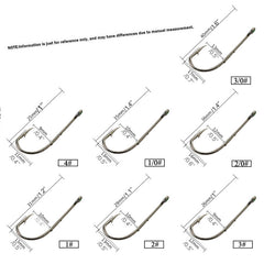 20pcs Hooked Metal Leader