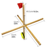 Wooden Ice Fishing Tip-Up Set-3pcs