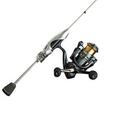 Punk-style Silver Spinning Fishing Rod Combos