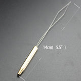 Fly Tying Bobbin Threader Stainless Steel & Brass Durable & Easy Threading Tool