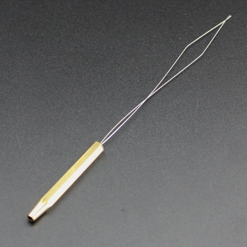 Fly Tying Bobbin Threader Stainless Steel & Brass Durable & Easy Threading Tool