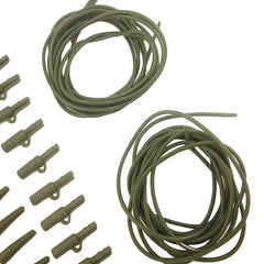 32-Piece Carp Fishing Gun Sling Swivel & Silicone Sleeve Kit