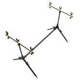 Metal Foldable Fishing Pod +Holders For 3 Rod