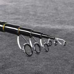 Mini Telescopic Carbon Saltwater Spinning Rod