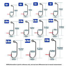 Offset Shank Hook for Paddle Tail Weighted Soft Baits
