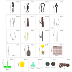 268 pieces Fishing Accessories Kit with Case