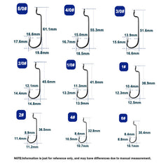 Narrow Gape Offset Soft Bait Hook