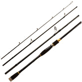 4 Pieces Portable Bass Spinning Rod