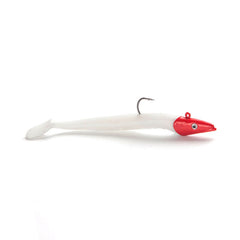 Long-Cast_Jig_Head_Soft-Body_Fish-White