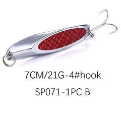 Fish-Scale Texture Spinner Bait