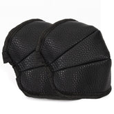 Black Fleece-Lined Knee Pads