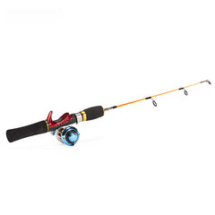Red Spinning Ice Fishing Rod & Reel Combo