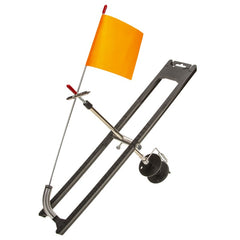 Cross-border new product black winter outdoor stainless steel automatic fishing platform ice fishing flag portable winter fishing rod wholesale