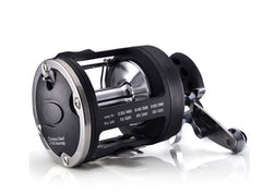 Black Metal Trolling Reel (Right/Left-Hand Models Freshwater/Saltwater)