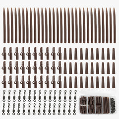 120 Pieces Carp Fishing Rig Accessories Kit