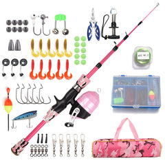Kids' Portable Fishing Rod Kit
