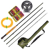Portable 4-Piece Fly Fishing Rod Set