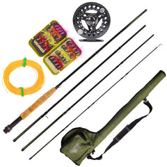 Portable 4-Piece Fly Fishing Rod Set