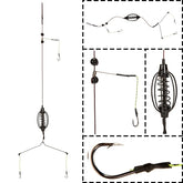 Anti-Snag Spring Bait Cage String Hook Rig