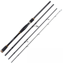 Portable 4 pieces Spinning Rod with Rod Tube