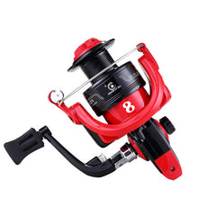 Red Metal Movement Spinning Reel