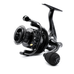 Black Metal Spinning Reel