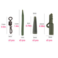 20-Piece Carp Fishing Accessory Kit