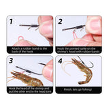 Long-Shank Offset Shrimp Back Live Bait Hook