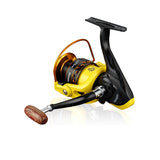 Yellow Metal Head Spinning Reel