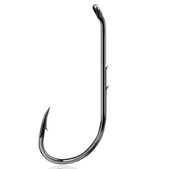 Curved-Handled Long-Shank Double Back-Barb Live Bait Hook