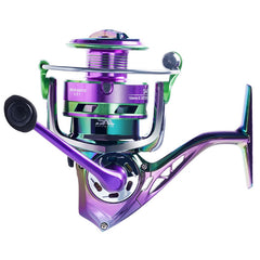Electroplated Iridescent Purple Spinning Reel