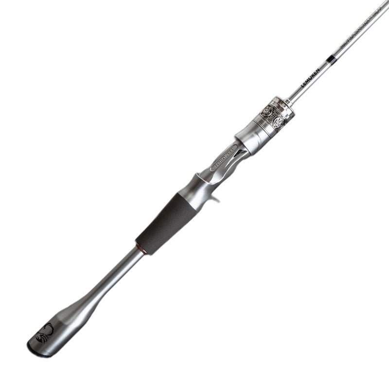 Punk-style Silver Casting Fishing Rod