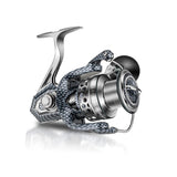 Snake Pattern Metal Spinning Reel