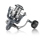Snake Pattern Metal Spinning Reel