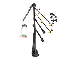 Metal Foldable Fishing Pod +Holders For 3 Rod