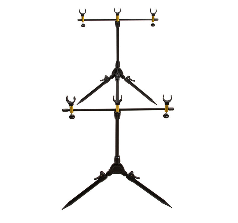 Metal Foldable Fishing Pod +Holders For 3 Rod