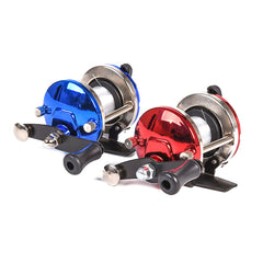 Mini Drum Reel with Pre-Loaded Line  Ready-to-Use for Ice Fishing