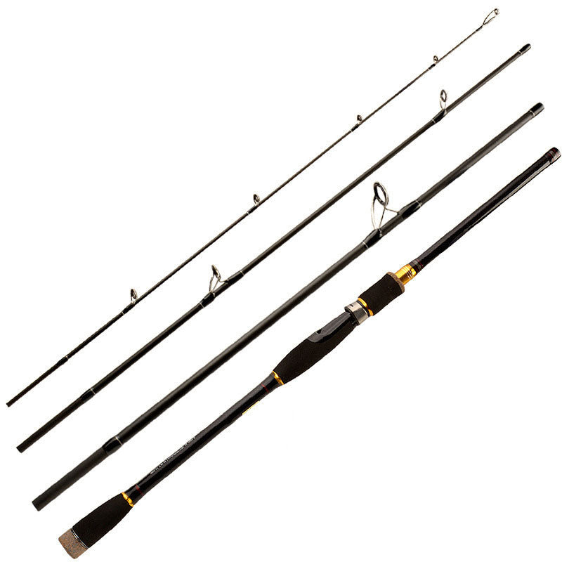 4 Pieces Portable Bass  Spinning Rod