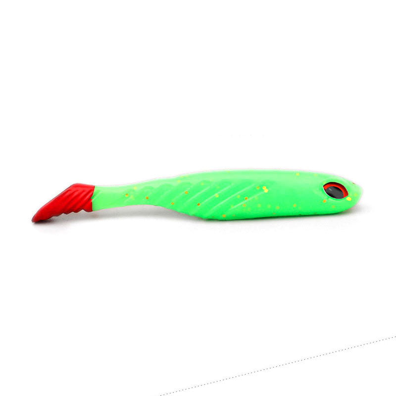  Eco-friendly-Two-Tone_T-Tail_Fish_Shaped_Bait-Green