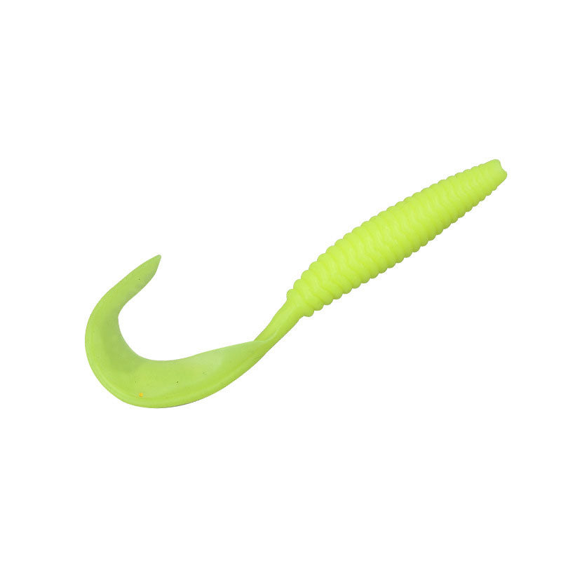 Elongated_Curly_Tail_Grub_Floating_Soft_Bait-green