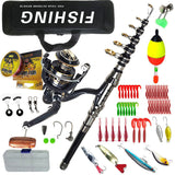 Portable Travel Fishing Rod Combo